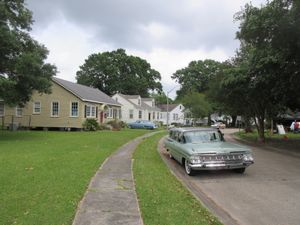 2019년 4월, 루이지애나주 제퍼슨에서 야외 촬영을 위한 세트