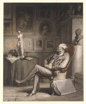 오노레 도미에의 The Connoisseur (1860/1865년경)