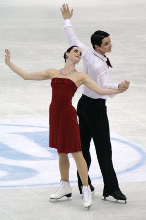 2012년 세계 선수권 대회에서 버츄와 모이어