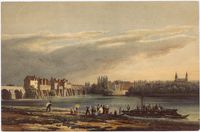 19세기에 그려진 푸아시의 센 강변