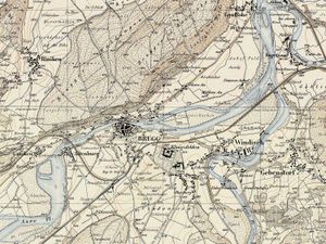 Siegfried Atlas(1880)에 나오는 브루크와 주변 지역