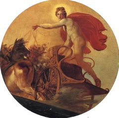 칼 브률로프의 포이보스가 전차를 몰다, 캔버스에 유채, 19세기.