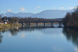 철도교 (뮌헨 – 잘츠부르크 노선)가 인강을 건너다