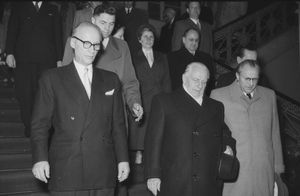 디크만, 빌헬름 피크, 그리고 오토 그로테볼 1953년 10월 7일 독일 민주 공화국 건국 4주년 기념