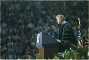 1979년 조지아 테크 졸업식에서 연설 중인 지미 카터 전 미국 대통령