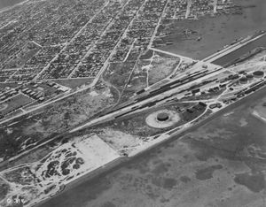 키웨스트의 Trumbo Point에 있는 철도 야적장과 역