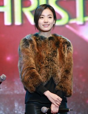 2010년 12월 17일, 롯데월드 프리크리스마스 행사에서 한효주