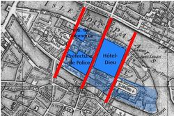 시테 섬의 계획