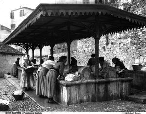 20세기 초 이탈리아 산레모의 빨래터