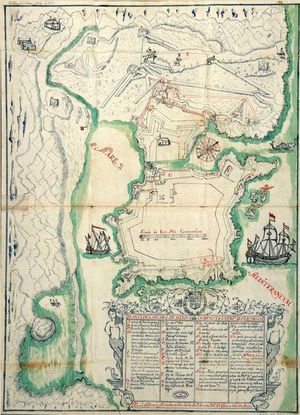 17세기 후반의 멜리야 요새 지도