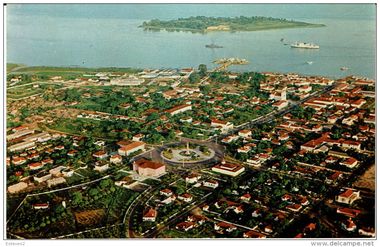 1960년대 포르투갈령 기니의 수도였던 비사우의 시가지 전경