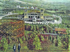 뷰트의 놀이공원인 컬럼비아 가든, 1905년경