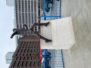 입스위치 타운의 전설 케빈 비티의 동상