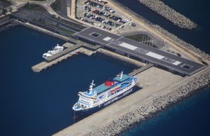 오르타 항구 항공 사진