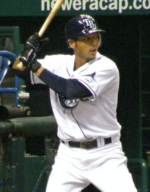 2008년 탬파베이 레이스에서 타격하는 바틀렛