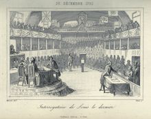 최후의 증언에 서는 루이 16세