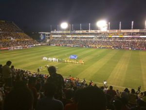 도라도스 데 시날로아, 에스타디오 바노르테에서 CF 몬테레이를 상대로 경기 중