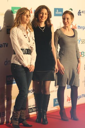 2009 아시아모델상 시상식에 참석한 도미니크 노엘, 크리스티나 콘팔로니에리, 베라 나탈리 홀라이터