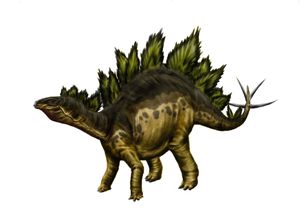 후기 쥐라기의 대형 조반류 공룡인 스테고사우루스