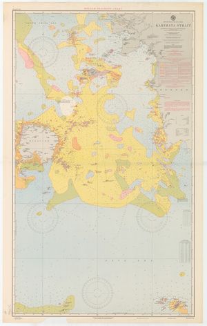 미국 미국 해군 수로국에서 발행한 1917년 해협 해도.