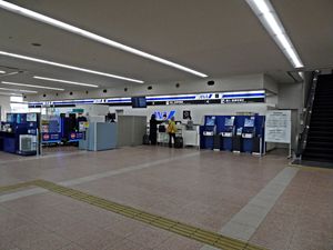 고치 공항의 전일본공수(ANA) 카운터