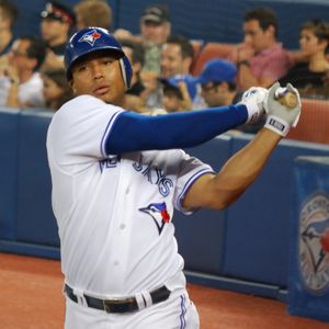 2012년 토론토 블루 제이스에서 뛰는 모습