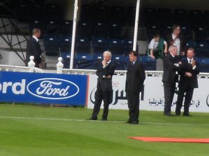 2010년 6월 알제리와의 경기에서 아일랜드를 이끌고 있는 트라파토니와 마르코 타르델리