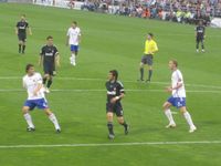 사라고사와의 마지막 레알 마드리드 경기에 출전한 라울 