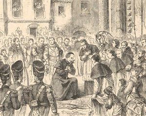 1846년 페루자에 입성하는 페치 대주교