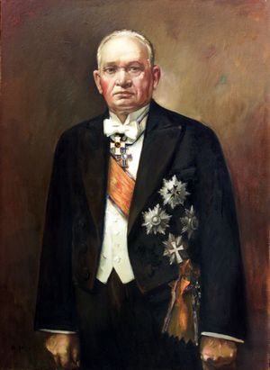 훈장을 단 남자. 안드루스 요하니의 패츠 초상화 (1936)