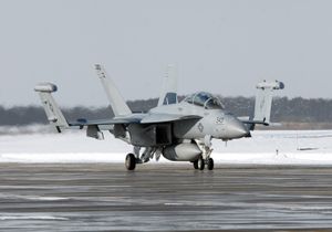 미사와 공군기지의 EA-18G 그라울러 전자전기