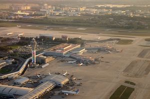 베이징 수도 국제공항 제1, 2 터미널 조감도