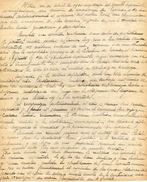 1941년 1월 퇴위 각서의 마지막 부분