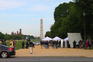 내셔널 몰의 《캡틴 아메리카: 윈터 솔져》 촬영지.