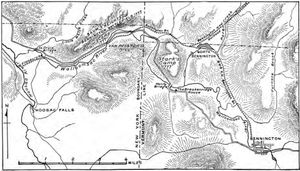 전투지를 묘사한 20세기 초 지도