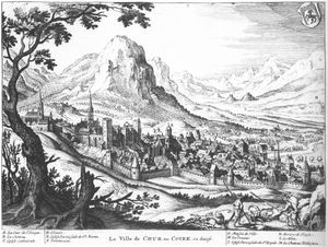 마테우스 메리안의 1642년 쿠어