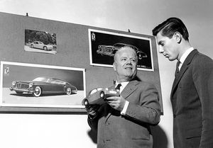 바티스타 "피닌" 파리나와 그의 아들 세르지오, 1950년경