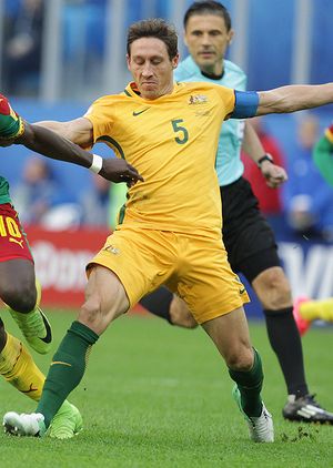 2017년 FIFA 컨페더레이션스컵에서 호주 대표팀 선수로 활약한 밀리건