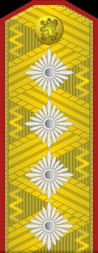 불가리아 육군 Генерал 계급장