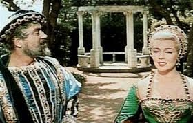 《다이앤》(1956)에서 라나 터너와 함께 있는 아르멘다리스