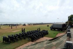 콜롬보의 갈레 페이스 그린에서 열린 군사 집회