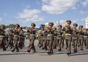 2019년 8월 모스크바에서 공연하는 군악단