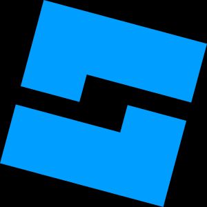 두 개의 파란색 다각형이 겹쳐진 모습