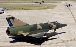 칠레 공군의 미라주 5MA 엘칸(구 벨기에 공군 미라주 5BA)