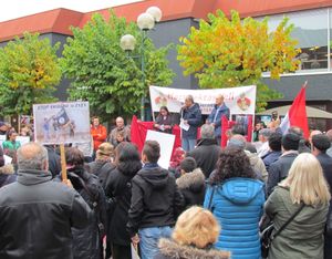 네덜란드에 거주하는 터키인의 시위