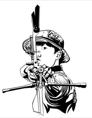 양궁 선수의 모습