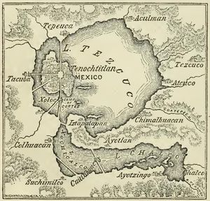 하퍼스 뉴 먼슬리 매거진 1855년 12월호에 실린 텍스코코호 지도