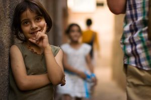 나블루스의 팔레스타인 소녀