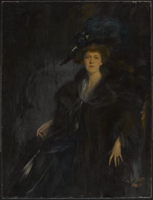 Lady in Blue, 1906년 린다 리 토마스의 초상화, 에밀 푹스 작품