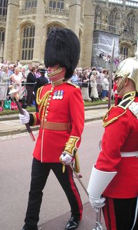 영국 근위병의 붉은 튜닉